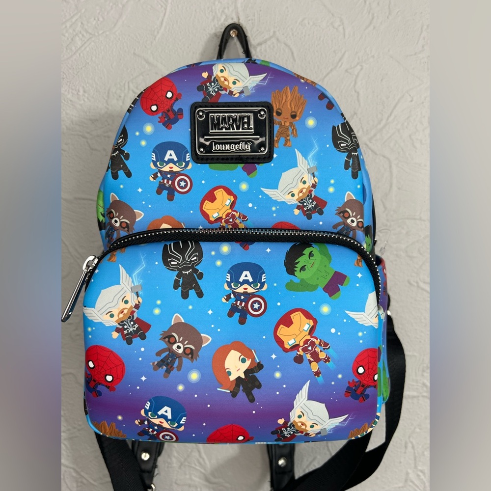 Disney Loungefly Marvel Avengers Mini Backpack - Picture 1 of 9